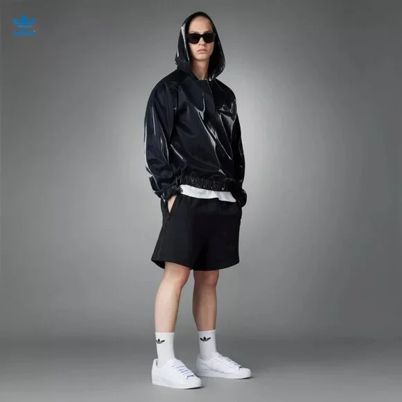 Adidas Originals Unisex Blue Version High Shine Hoodie Black HN0999 Size…